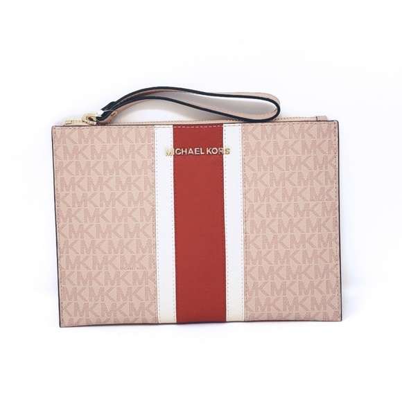 Michael Kors Handbags - Michael Kors Jet Set Wristlet Clutch Pink